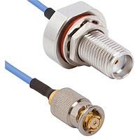 Amphenol SV Microwave FBSMA-047-MV67.3SMPS-180 RF Cable Assemblies SMA BKHD F VITA 67.3 SMPS 18"Cable