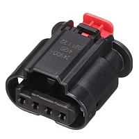 Molex 34900-4120 Housings 1.2MM SLD ASSY RC PT 1X4 BLK KEYA/04