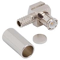 Amphenol RF 252118 Connectors MCX R/A CRIMP PLUG 316 DOUBLE BRAID NIC