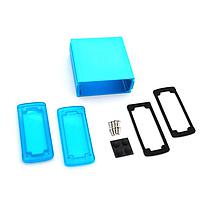 Bud Industries EXN-23357-BLP PCB Enclosure Extruded Aluminum Enclosure Blue with Plastic Cover (2 X 4.5 X 4.7 In)