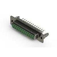 EDAC 628-M25-621-GN5 D-Sub Connectors - Standard Density Vertical Machined D-Sub Connector
