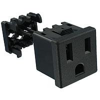 Qualtek Electronics 739W-X2/03 Receptacles Snap-In Mnt Term