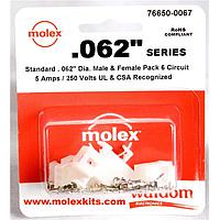 Molex 76650-0067 Kits .062 Connector Kit Pnl Mnt Plug Recp 6P