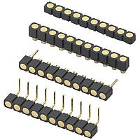 Mill-Max 319-10-110-40-080001 Headers & Wire Housings Spring-Loaded 1Row 10P Hdr withFlatFace