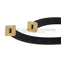 Fairview SMW75TF005-12 WR-75 Twistable Flexible Waveguide in 12 Inch Using Square Cover Flange With a 10 GHz to 15 GHz Frequency Range