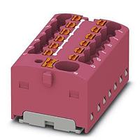 PHOENIX CONTACT 1046970 DIN Rail Terminal Blocks Distribution block  Basic terminal block with supply  nom. voltage: 450 V  nominal current: 17.5 A  connection method: Push-in connection  Push-in connection  number of connections: 13  cross section: 0.14 mm - 2.5 mm   AWG: 26 - 14  width: 31.4 mm