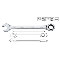 Yato YT-0191 Combination ratchet wrench 10mm