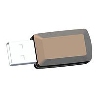 New Age Enclosures P3A-120704U USB Enclosure USB Key 1.2 x 0.7 x 0.4 inch - Black