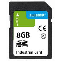 Swissbit SFSD008GL1AS1TO-E-DF-221-STD SD Cards Industrial SD Card, S-600, 8 GB, SLC Flash, -25C to +85C
