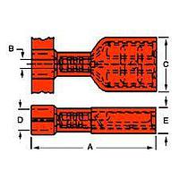 Molex 19003-0127 Quick Disconnect .187X.020 FEM FIQD V-O TAPED AA-2202VT