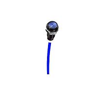 BIVAR LC2-6.000-F6P67PR-6 Flexible Light Pipes Light Pipe, Flexible, 2mm. Fiber Optic Core, 6.0mm. Dia. Low Profile Lens, 6.0in. Length, Blue