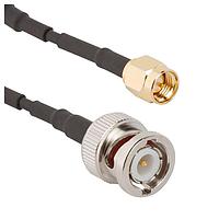 Amphenol RF 095-850-249M300 RF Cable Assemblies BNC Str Pl to SMA St G-174 50 Ohm 3 Mete