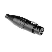 Amphenol Tuchel AC6AFB-AU Cable Connectors 6 pole black (gold contacts)