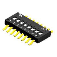 Diptronics DHN-08-T-V DIP Switches 25mA/24VDC 8 POS