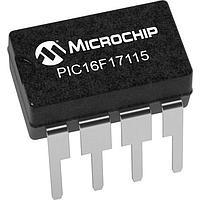 Microchip Technology PIC16F17115-I/P MCUs 14KB Flash, 512B RAM, 128B EEPROM, 12b Diff. ADCC, 1xOP-AMP, 2x16-bit dual PWM