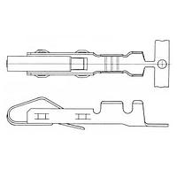 Hirose Electric QR/P-XC-221(12) Rack & Panel Connectors CONTACT CRIMP GOLD 18-24AWG