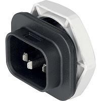 Schurter 4312.0001 Adapters INLET 10A QC 6.3 X .08mm BLACK