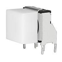 NKK Switches JB15KH-6B Tactile Switches OFF(ON) WHT FLAT CAP RIGHT ANGLE PC TERM