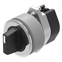 EAO 704.411.118KN Rest, Round Selector switch-actuator flush mounting natural/black short lever 9 o'clock off D35 main alu