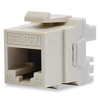 Belden AX104233 Fiber Optic Connectors KCONN FACEPLATE 6-P SSTEEL