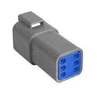 Bulgin PX0106P08ABK Connectors 8Pin Fem Hsg Blk Rec Conn w/A Key End Ca