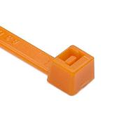 HellermannTyton T50I3M4 Cable Ties MilSpec Cable Tie, 12" Long, MS3367, UL Rated, 50lb Tensile Strength, PA66, Orange, 1000/pkg