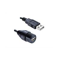 Amphenol LTW UA20ML-NAML-SA004 USB Type A Connectors USB, Type A 2.0, Plastic, 1.5A, Male Connector, Straight-to-Straight, Screw Thread, Overmolded Double Ended, Length 4000mm, IP67