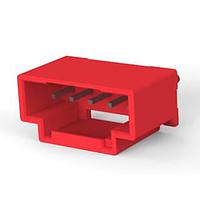 AMP Connectors - TE Connectivity 5-1971798-3 Shrouded GI CONN 2.5 HDR 5P RED