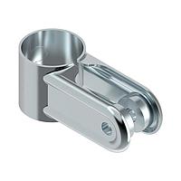 Banner Engineering SMBPVA8 Sensor Hardware Bracket: Heavy-Duty 2-part Bracket; Mounts to 28 mm Diameter Pipe; Cold-rolled Steel with Zinc Finish; Requires SMBPVA..C for Mounting