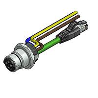 Amphenol CONEC 57-02585 Ethernet Cables / Networking Cables ENP-17-1-FSPST2PEDBU4-V3-45S-RS8.33-0,5/0,5/G6/250/034