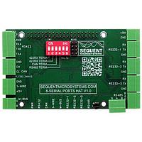 Sequent Microsystems SM-I-024 Sequent Microsystems Eight Serial Ports 2-Layer Stackable HAT for Raspberry Pi