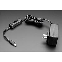 Adafruit 5803 Fixed Plugs Wall Power Supply with USB C - 5V 4A Output and Switch