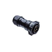 Amphenol LTW DC-02BFMA-QL8APP Standard Circular Connector X-Lok, Large Size, Plastic, 20A, 02 pins, Female Connector, Male Contact, Straight, Push Lock, Crimp, Field Installable, F8.0 - F14.0mm, IP68