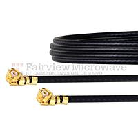 Fairview FMCA1053 UMCX 2.5 Plug to UMCX 2.5 Plug Cable 1.37mm Coax and RoHS Compliant