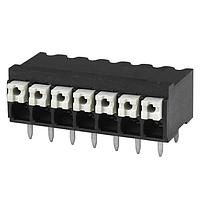 Same Sky (formerly CUI Devices) TBLH10-350-07BK Fixed Terminal Blocks Terminal block, screwless, High Temp, 3.5, Horizontal, 7, Black w Gray Button