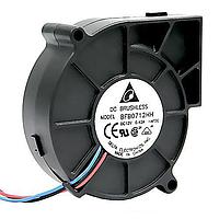Delta Electronics, Inc. BFB0712HH-AWPH Tubeaxial Blower, 75.7x75.7x25mm, 12VDC, 4.08W, 51dBA, 4400RPM, 0.977inchH2O, Tach, PWM