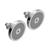 Banner Engineering BWA-BK-020 Magnetic Mounts ; Magnets to be Used on Multiple Mounting Brackets; 80 lb Pull Qty 2; 1 in Screw Pack Included