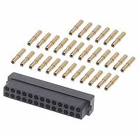 Harwin M80-6132645 Receptacle Housing Cable Conn Kit, 26P Female,Dbl Rw, 22AWG