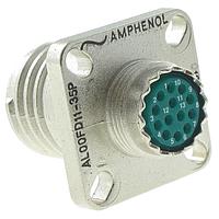 Amphenol Industrial AL00FD11-35P(IP) Receptacles Wall Mnt Recpt Nickel plate