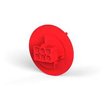 AMP Connectors - TE Connectivity 794714-3 Pin & Socket Connectors 06P UMNL CAP HSG RED PAN MNT