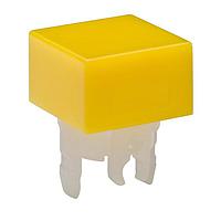 NKK Switches AT4035E Button SQUARE YELOW CAP FOR HB NONILLUMINATED