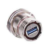 Amphenol Socapex USB3FTV7SANF059 USB Type A Connectors SZ 15 Jm Nt Rdc Flng Rcpt USB Nickel