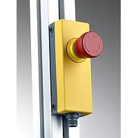 RAFI 1.22.114.000/0000 Industrial Switches E-Box M12 m Not-Halt yellow, 4-pin