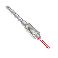 Banner Engineering PBT43TSL5-VL Fiber Optic Cables Plastic Fiber, Diffuse Reflective; Core Dia.: 1 mm; Fiber Length 1 m; Thread M6; Stainless Monocoil; 25 mm Bend Radius; Vantage Line