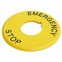 NKK Switches AT222 Name Plate Estop plate w/legend