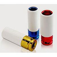 TOPTUL KABD1617- 1/2inch DR. 6PT Flank Thin Wall Deep Impact Sockets with Plastic Sleeves