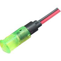 Mallory Sonalert FL1P-8QW-2-G3V Indicators LED GRN 8MM SNAP 3VAC/DC