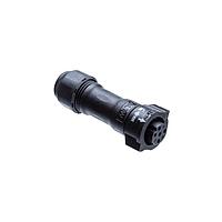 Amphenol LTW BD-07BFFA-QL8AP0 Standard Circular Connector X-Lok, Standard Size, Plastic, 5A, 07 pins, Female Connector, Female Contact, Straight, Push Lock, Crimp, Field Installable, F5.0 - F10.0mm, IP68