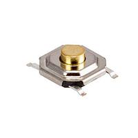 Same Sky (formerly CUI Devices) TS18-5-20-SL-160-SMT-TR Tactile Switch 5 x 5 mm, 2 mm Actuator Height, 160 gf, Silver, Surface Mount, TR, SPST, Tactile Switch