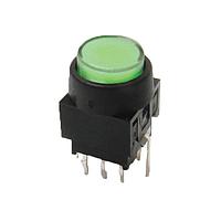 E-Switch LP4OA1PBCTY Standard Switches DPDT ON MOM 2.2 VDC YEL LED